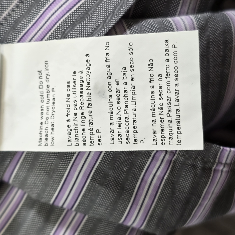 Hugo Boss Gray and White Casual Button Down Shirt - Picture 5 of 7